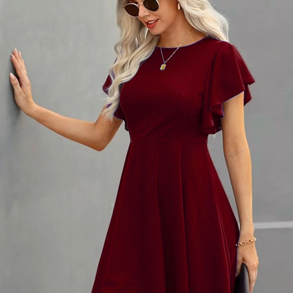 NEGRELI - VESTIDO DE MUJER SEMI-RONTONDO REF-3014