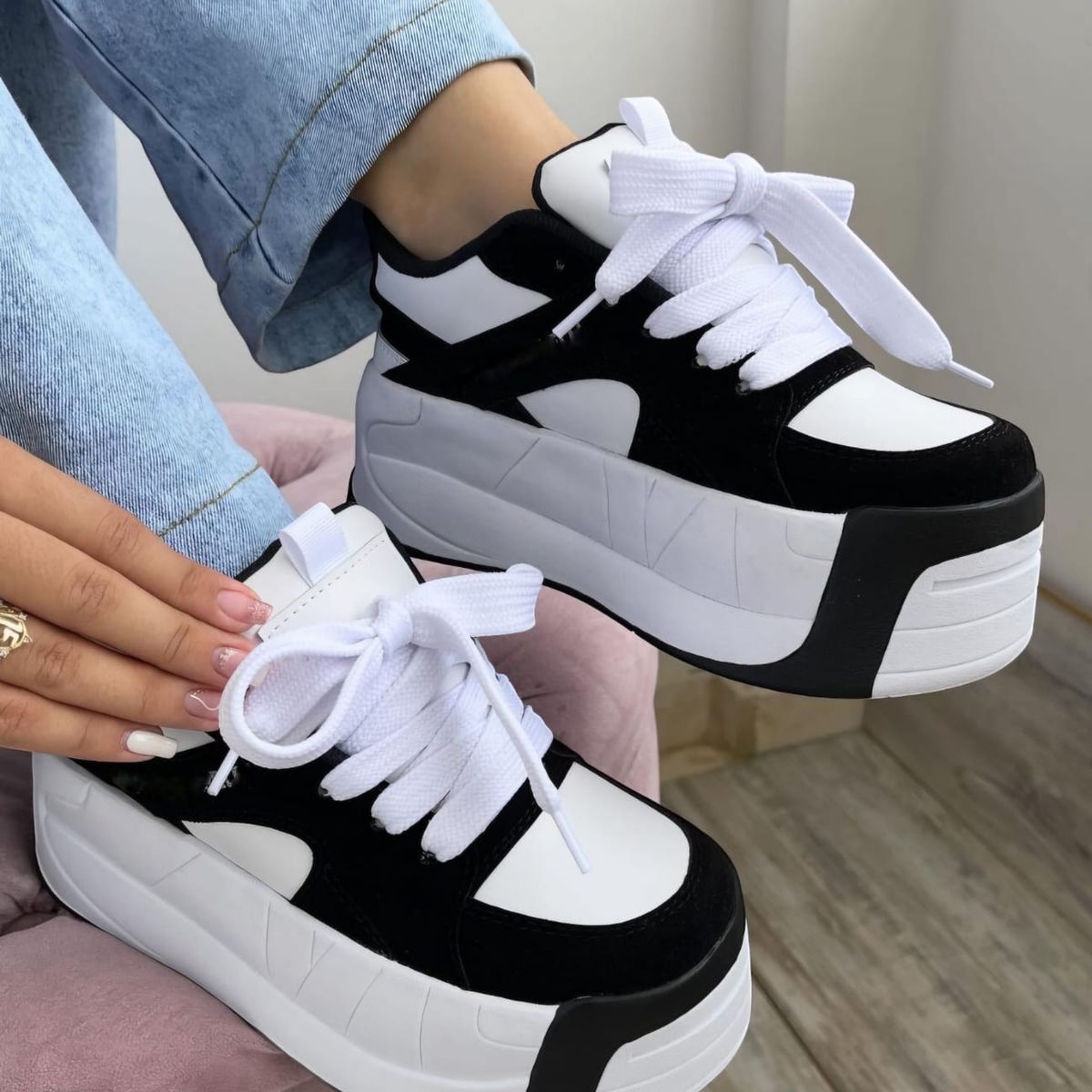 EVEGONZ - Zapato con Plataforma Calzado Casual de Moda