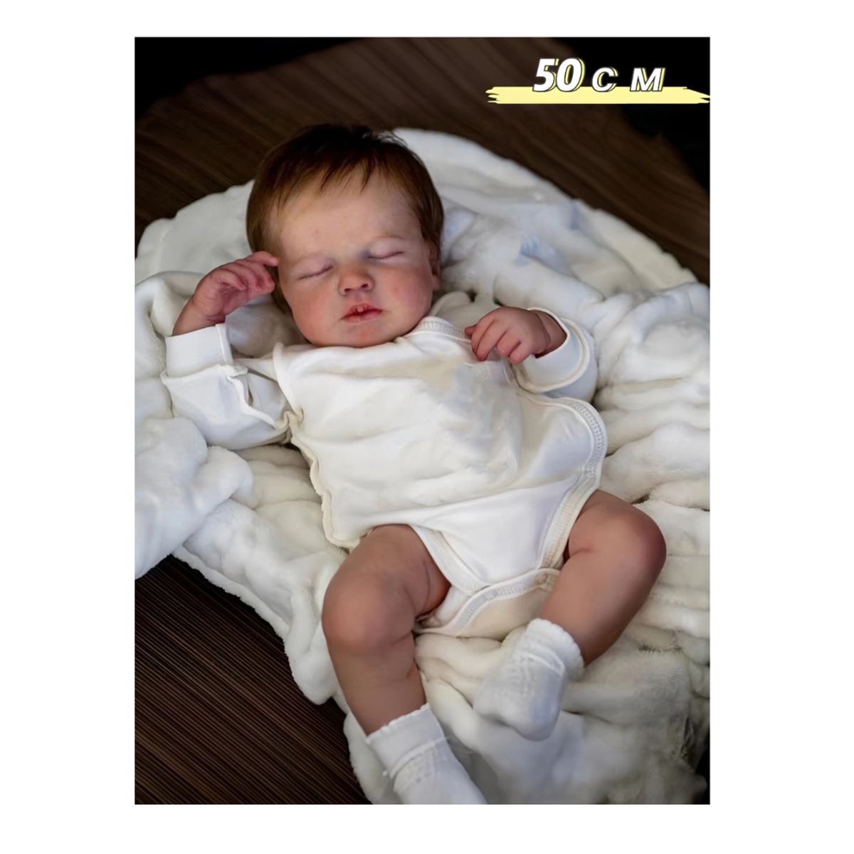 KIDSHOP - Bebe Recien Nacido Silicona Ojos Cerrados 50Cm M-640