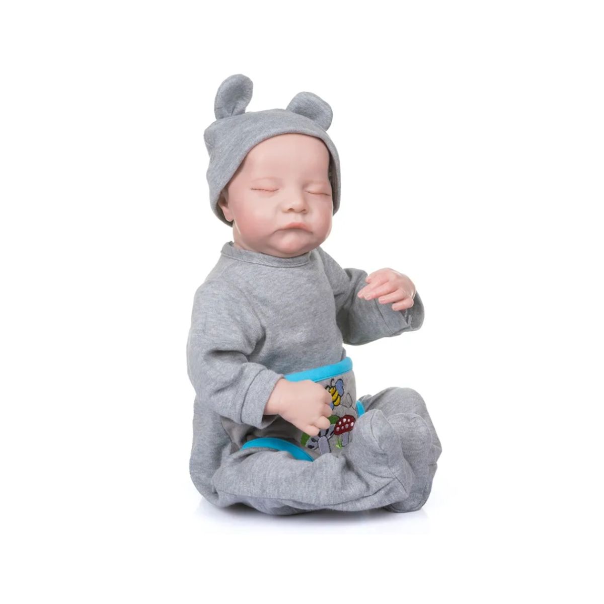 KIDSHOP - Bebe Aspecto Relista En Silicona Ojos Cerrados 40Cm Y-612