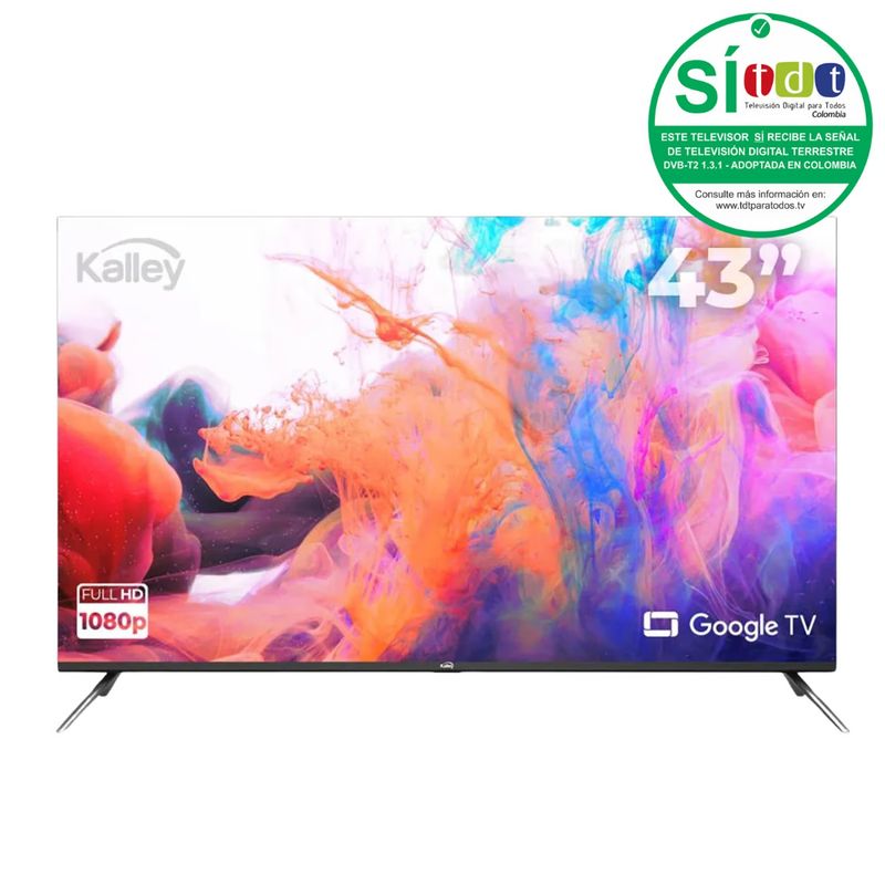 KALLEY - Televisor KALLEY 43 Pulgadas K-GTV43FHD LED Smart TV Google