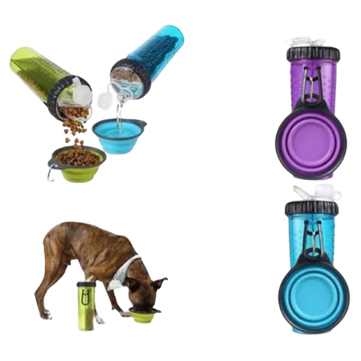 SHEN HUANG - Comedero Duo Portatil Para Mascotas