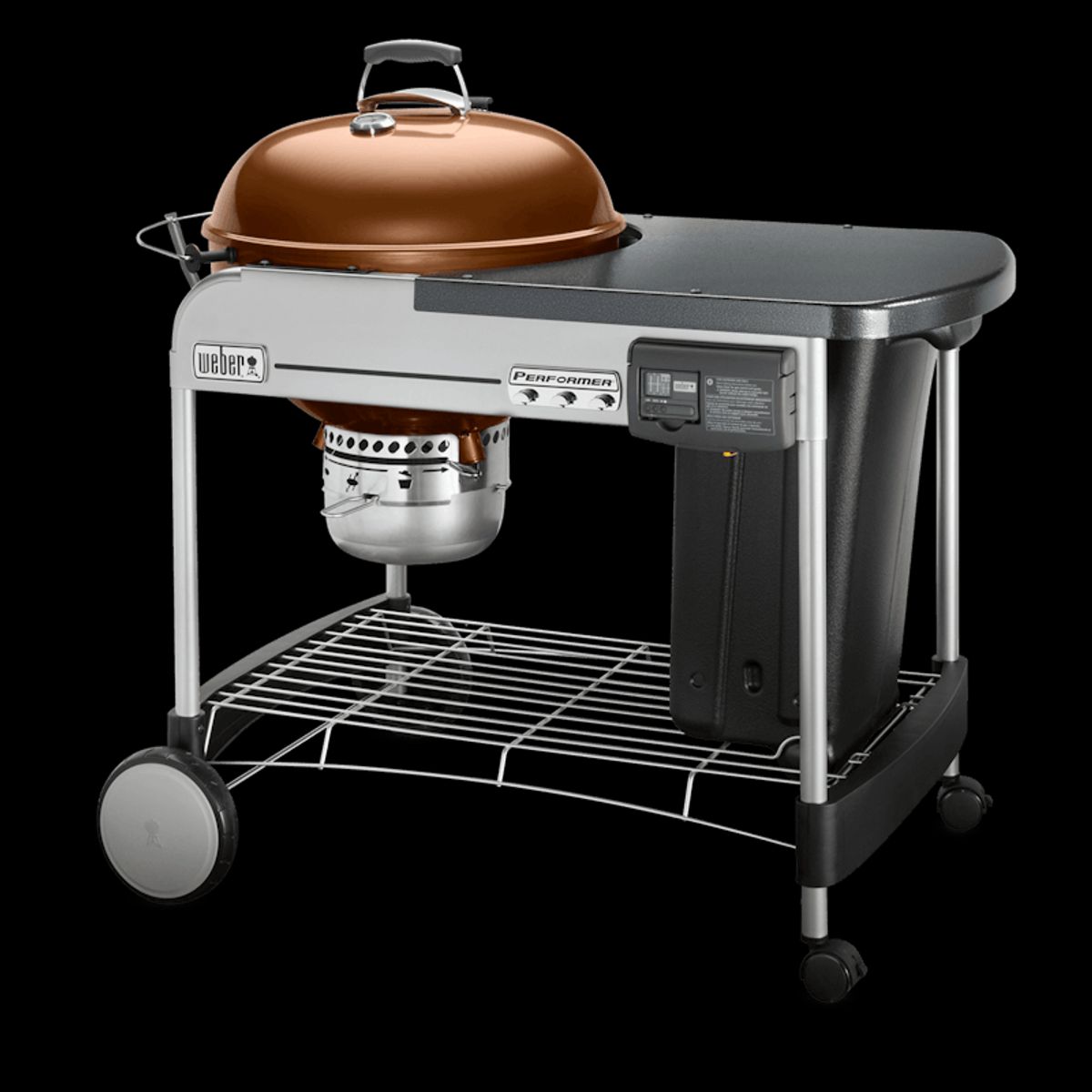 WEBER - Asador a Carbon Weber Perfomer Delux Cobre