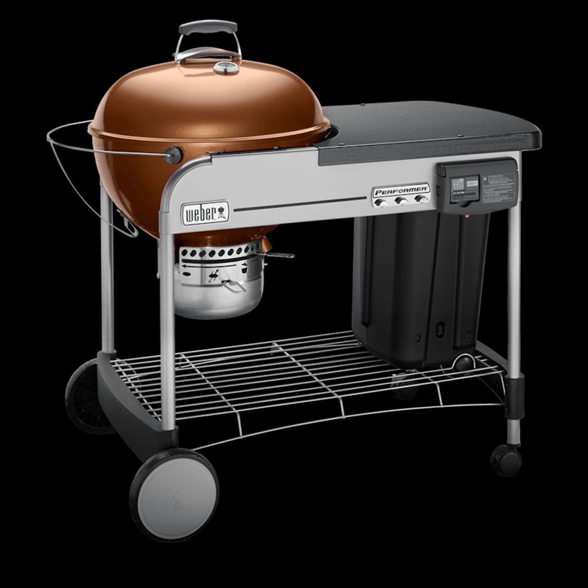WEBER - Asador a Carbon Weber Perfomer Delux Cobre