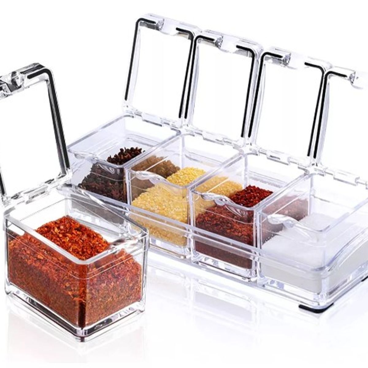 APOLO - Caja Organizador De Condimentos En Cristal