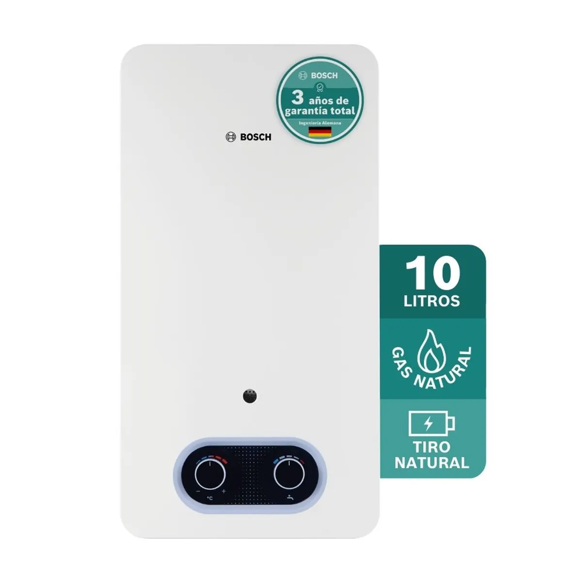 BOSCH - Calentador de Agua Gas Natural 10 Lt Tiro Natural BOSCH 040