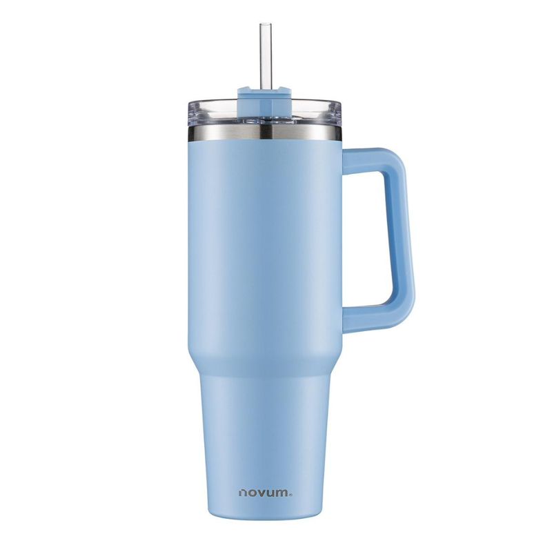 NOVUM - TERMO 40 OZ / 1.2 LTS AZUL PASTEL CON AGARRADERA