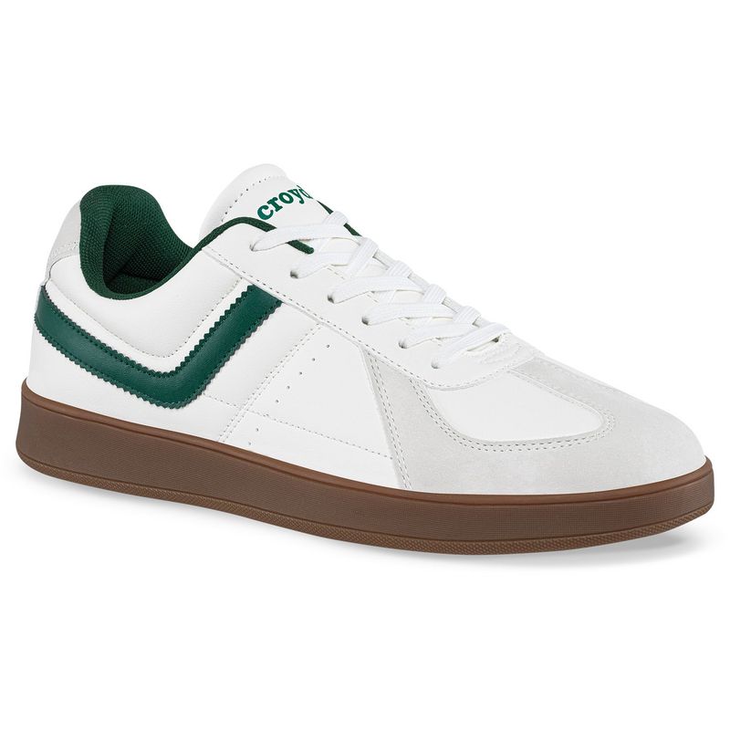 CROYDON - Tenis Casuales Pinal Blanco-Verde para Hombre Croydon