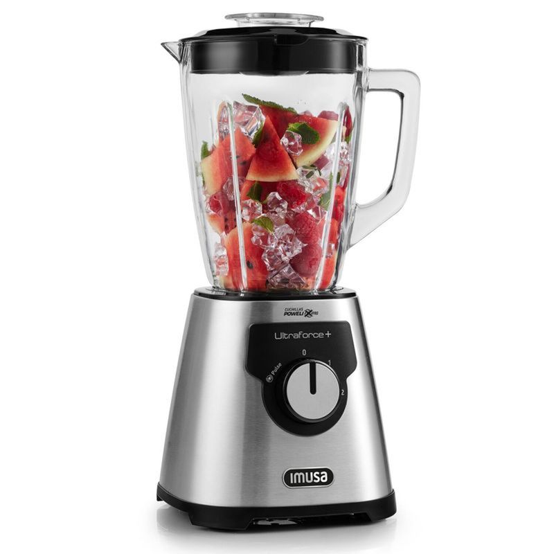 IMUSA - Licuadora IMUSA Ultraforce de 2 Velocidades Vaso de Vidrio 2.2L.