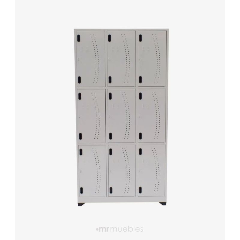 NACIONAL - Locker Metálico 9 Puestos 180 cms
