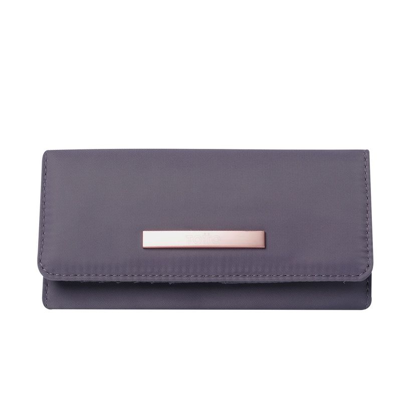 TOTTO - Billetera Adelaide 2 Con RFID Blocker Morada