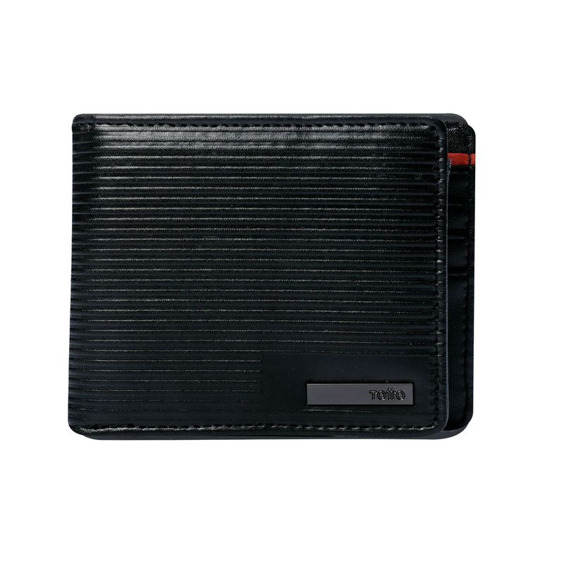 TOTTO - Billetera Krispo Con RFID Blocker Negra