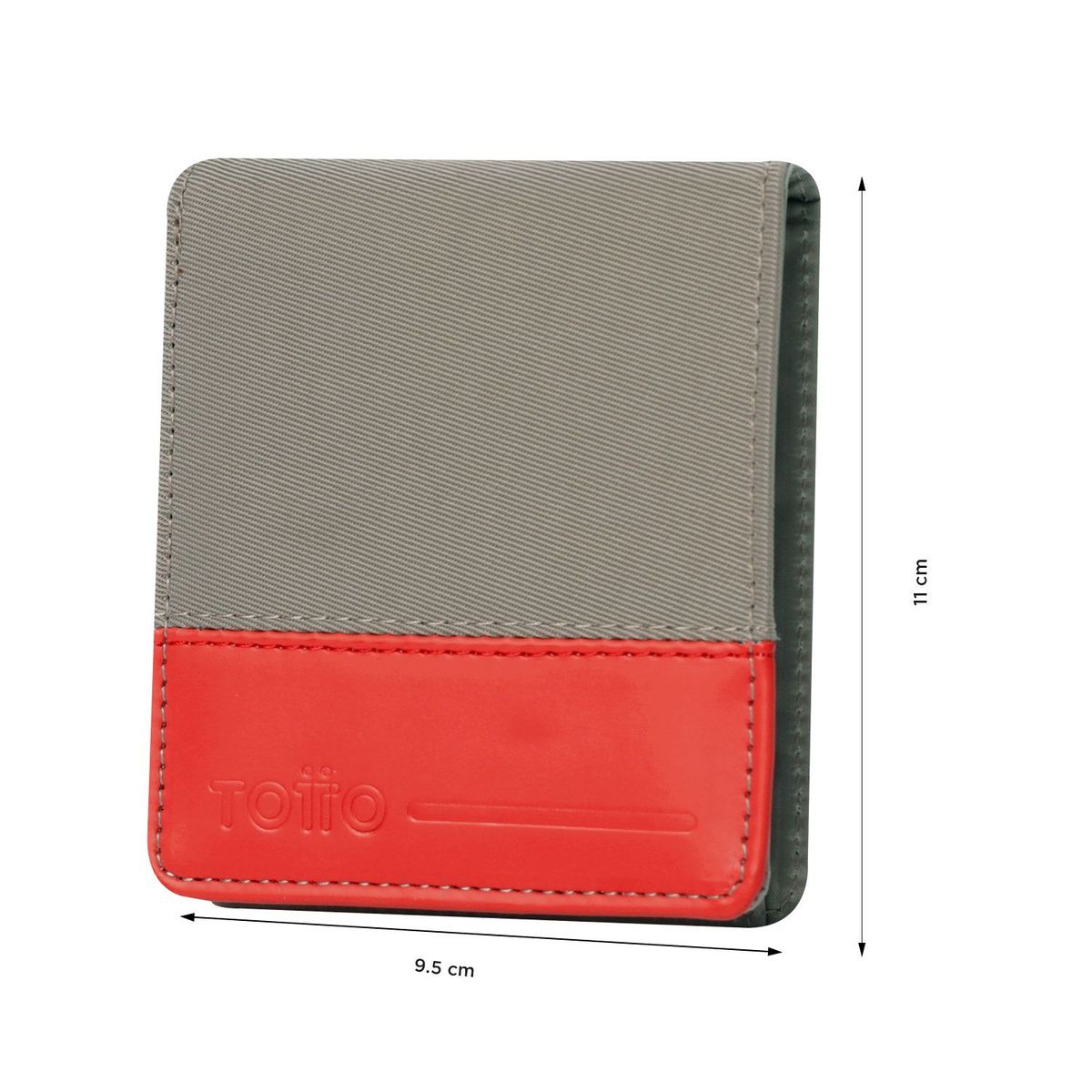 TOTTO - Billetera Dagoba 2.0 Con RFID Blocker Beige/Roja