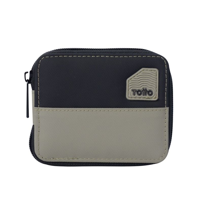TOTTO - Billetera Contrast Mad Con RFID Blocker Beige