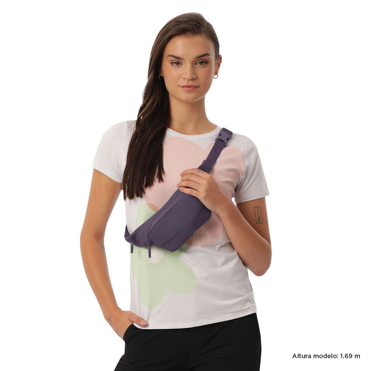 TOTTO - Canguro Para Mujer Mesh Sam Morado