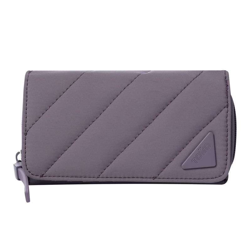 TOTTO - Billetera Comfy Var con RFID Blocker Morada Grande