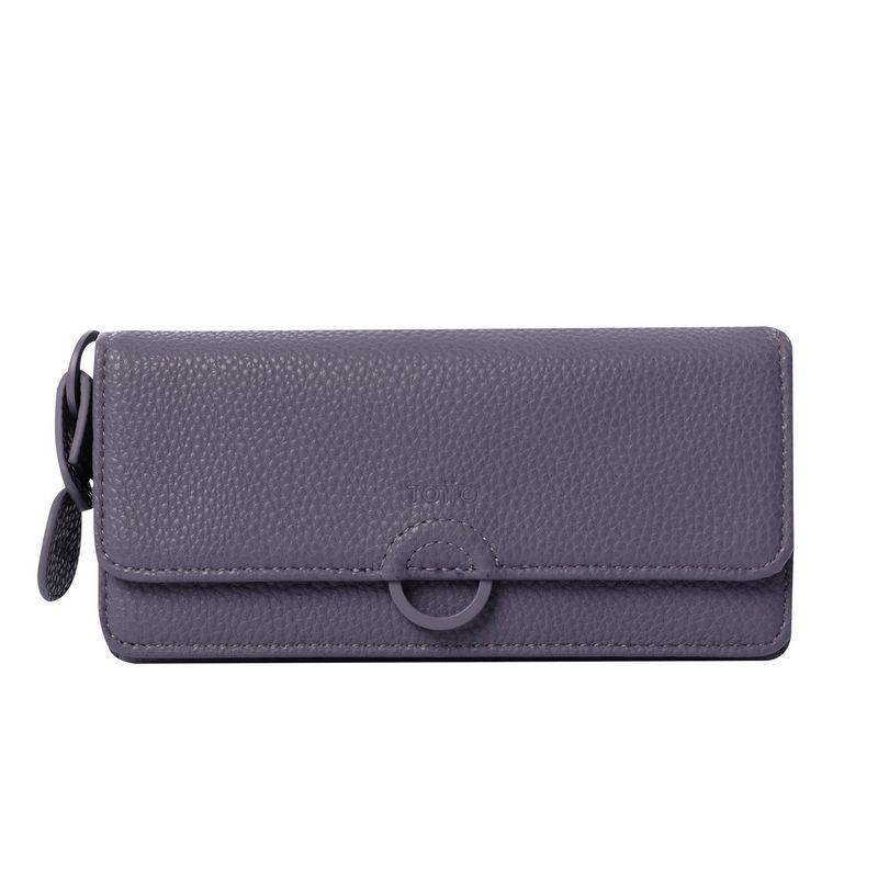 TOTTO - Billetera Soft Sub con RFID Blocker Morada Grande