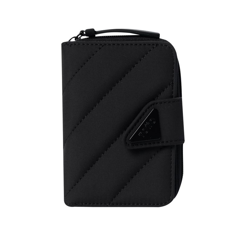 TOTTO - Billetera Comfy Twill Con RFID Blocker Negra