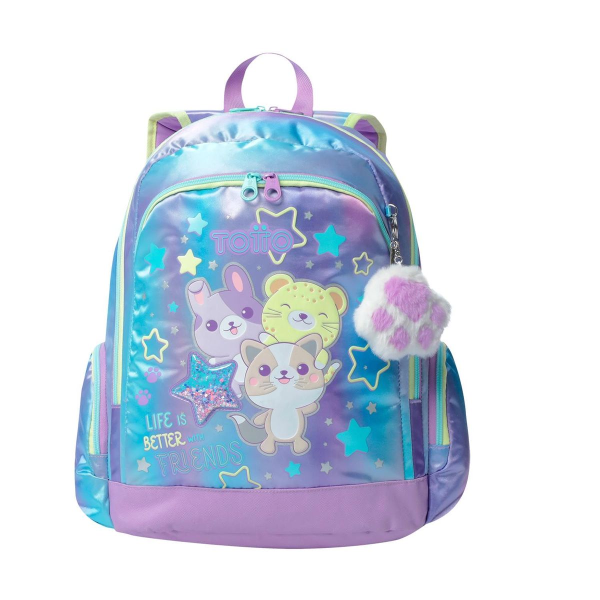 TOTTO - Morral para Niña Friends Grande Morado