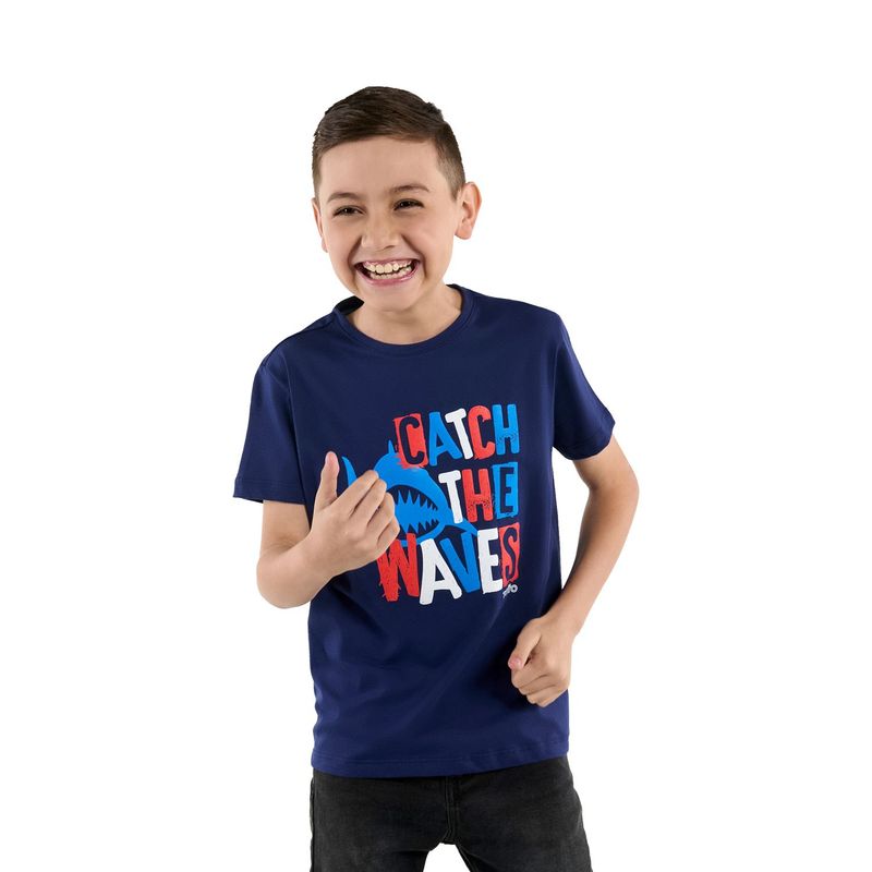 TOTTO - Camiseta para Niño Lotto 3 Azul