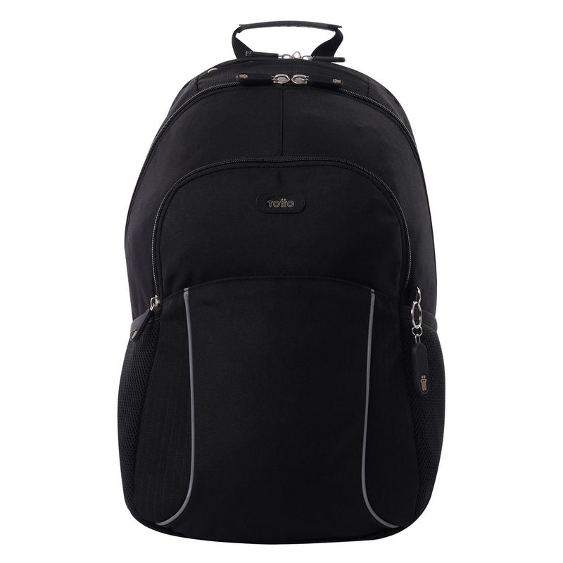 TOTTO - Morral Universitario Porta PC 15.4" Cambri 2.0 Negro Hombre