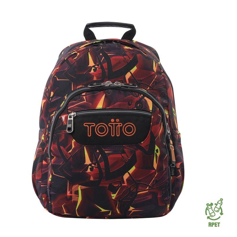 TOTTO - Morral Juvenil Porta PC 13" Gommas Gris