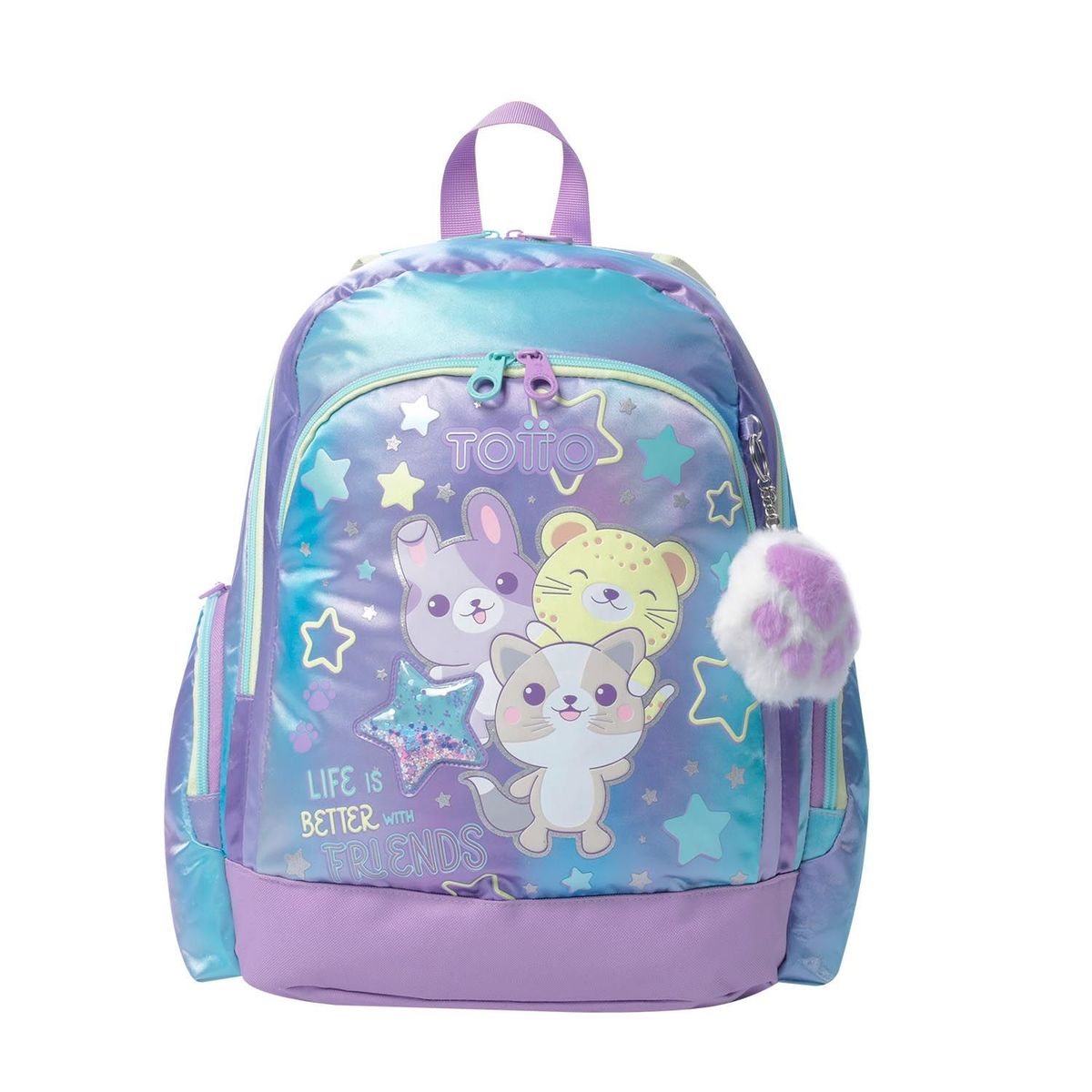 TOTTO - Morral para Niña Friends Mediano Morado