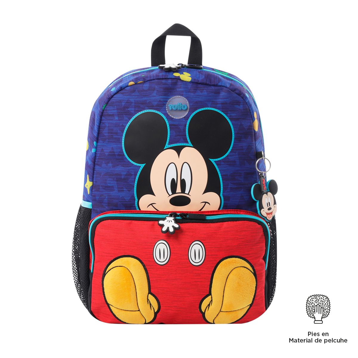 TOTTO - Morral para Niño Mickey Mediano Azul