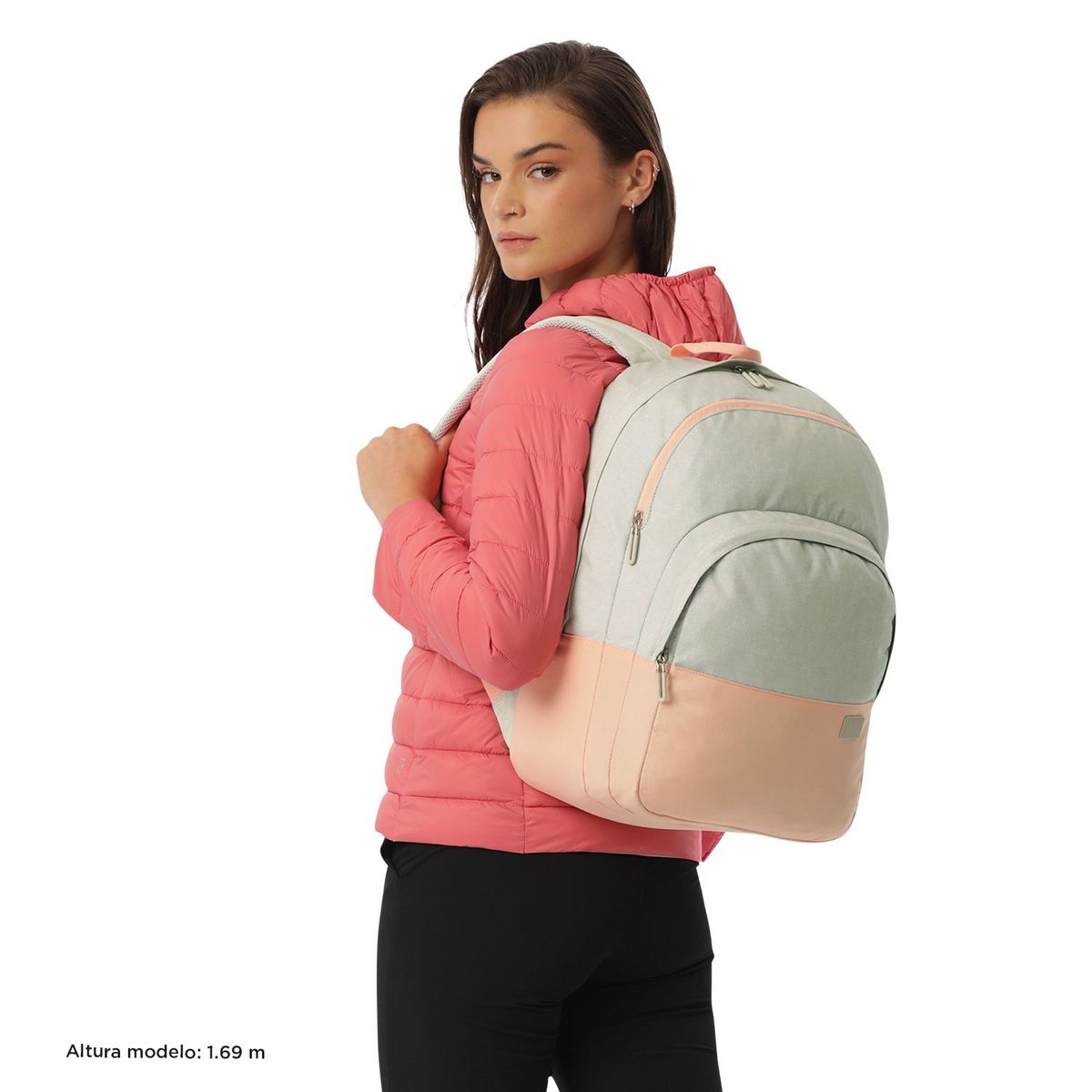 TOTTO - Morral Universitario Porta PC 16" Toluca 2.0 Beige/Durazno