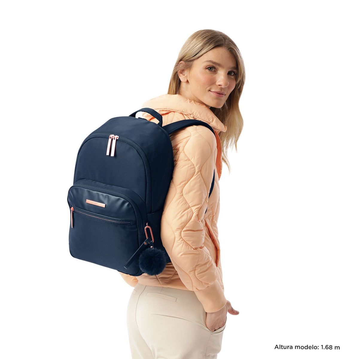 TOTTO - Morral Ejecutivo Porta PC 14" Adelaide 3 2.0 Azul Mujer