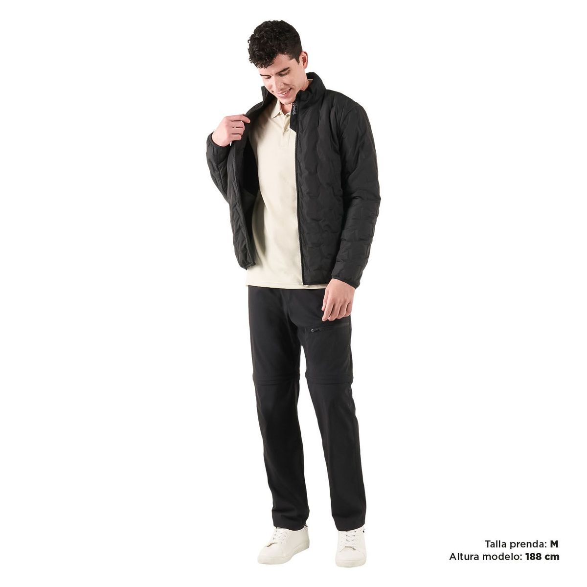 TOTTO - Chaqueta para Hombre Luck Negra