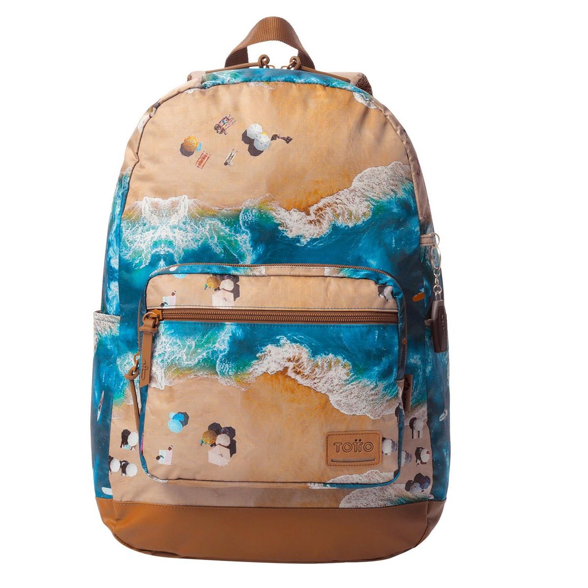 TOTTO - Morral Universitario Porta PC 14" Tocax Verde Hombre