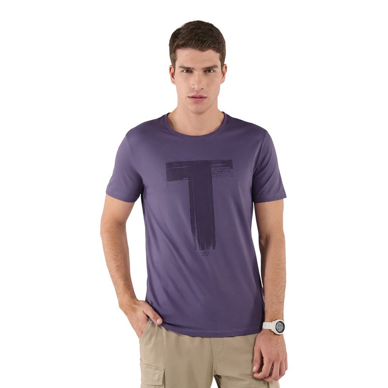 TOTTO - Camiseta para Hombre Atena Morada