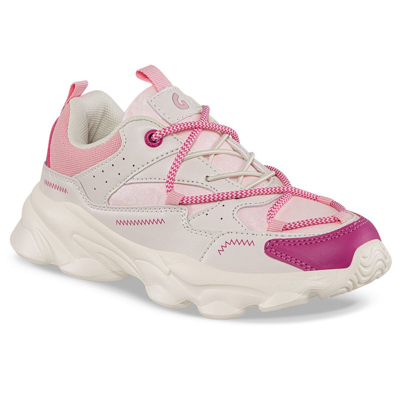 LOS GOMOSOS - Tenis Urbanos Lonar Beige-Fucsia para Niña Los Gomosos