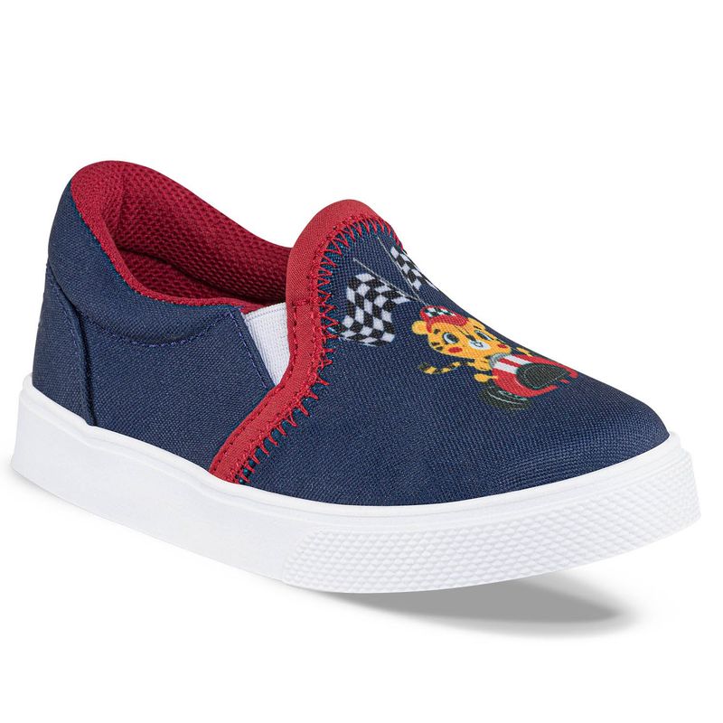 LOS GOMOSOS - Tenis Casuales Fast Rojo-Azul para Niño Los Gomosos