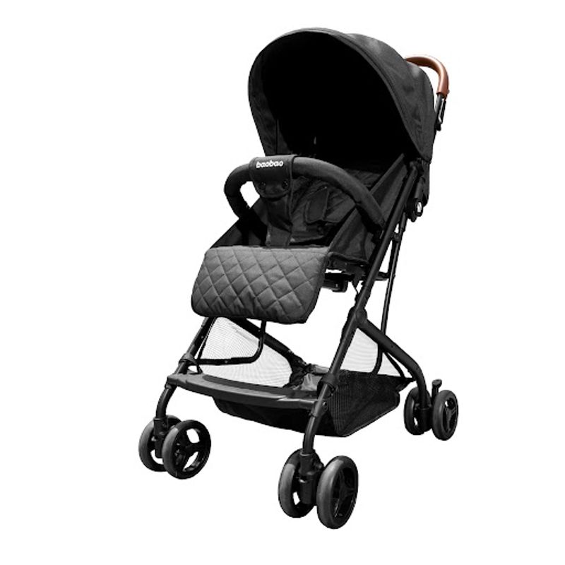 BAOBAO - Coche para Bebe Baobao Compacto Smart Automatico Black