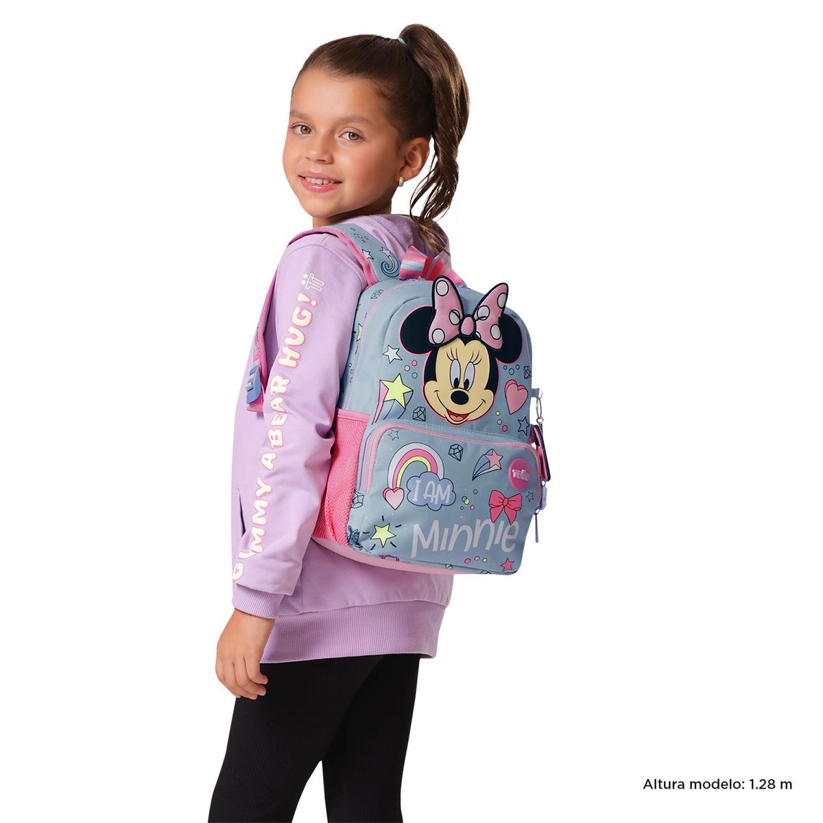 TOTTO - Morral para Niña Minnie Pequeño Gris