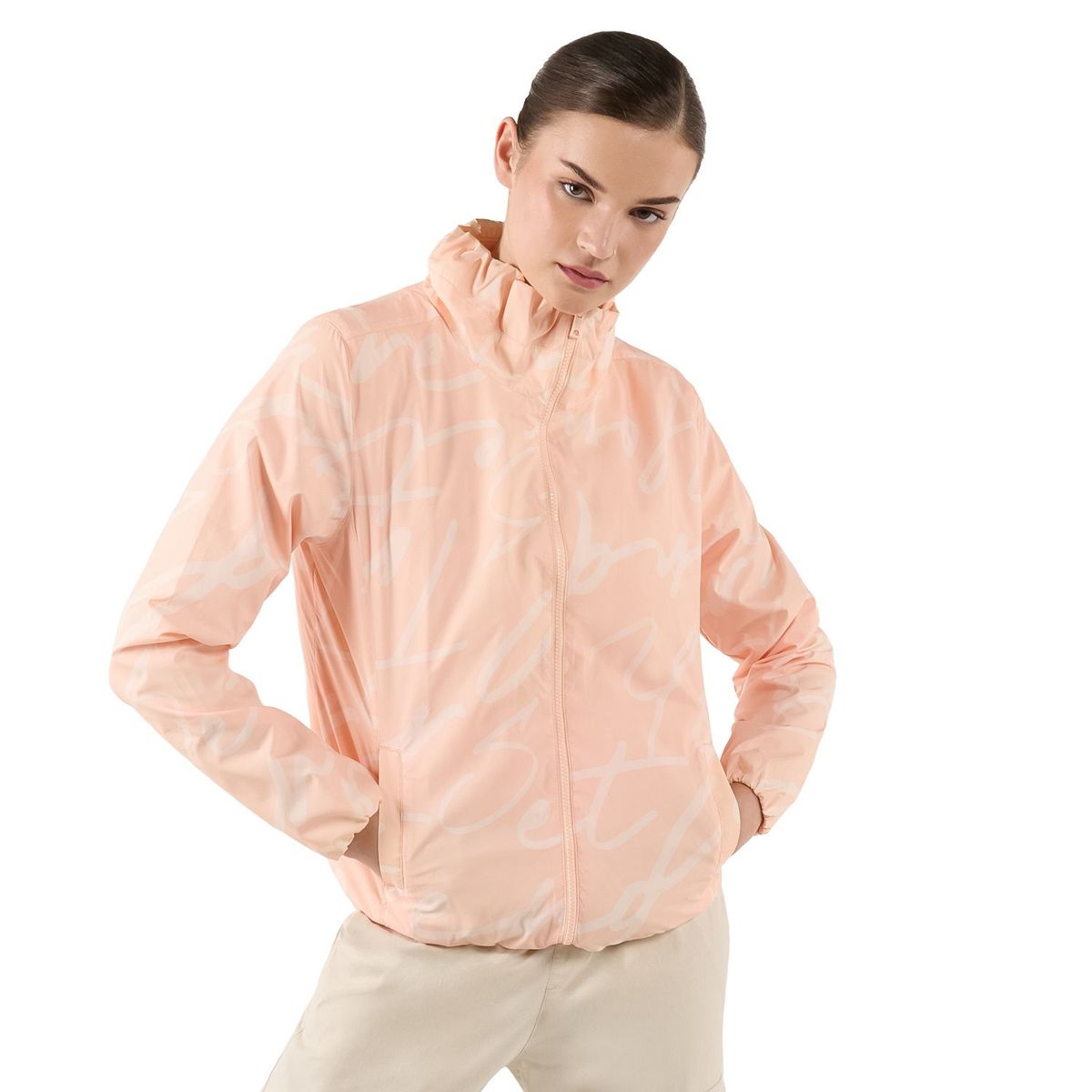 TOTTO - Chaqueta Rompevientos para Mujer Pray Rosada