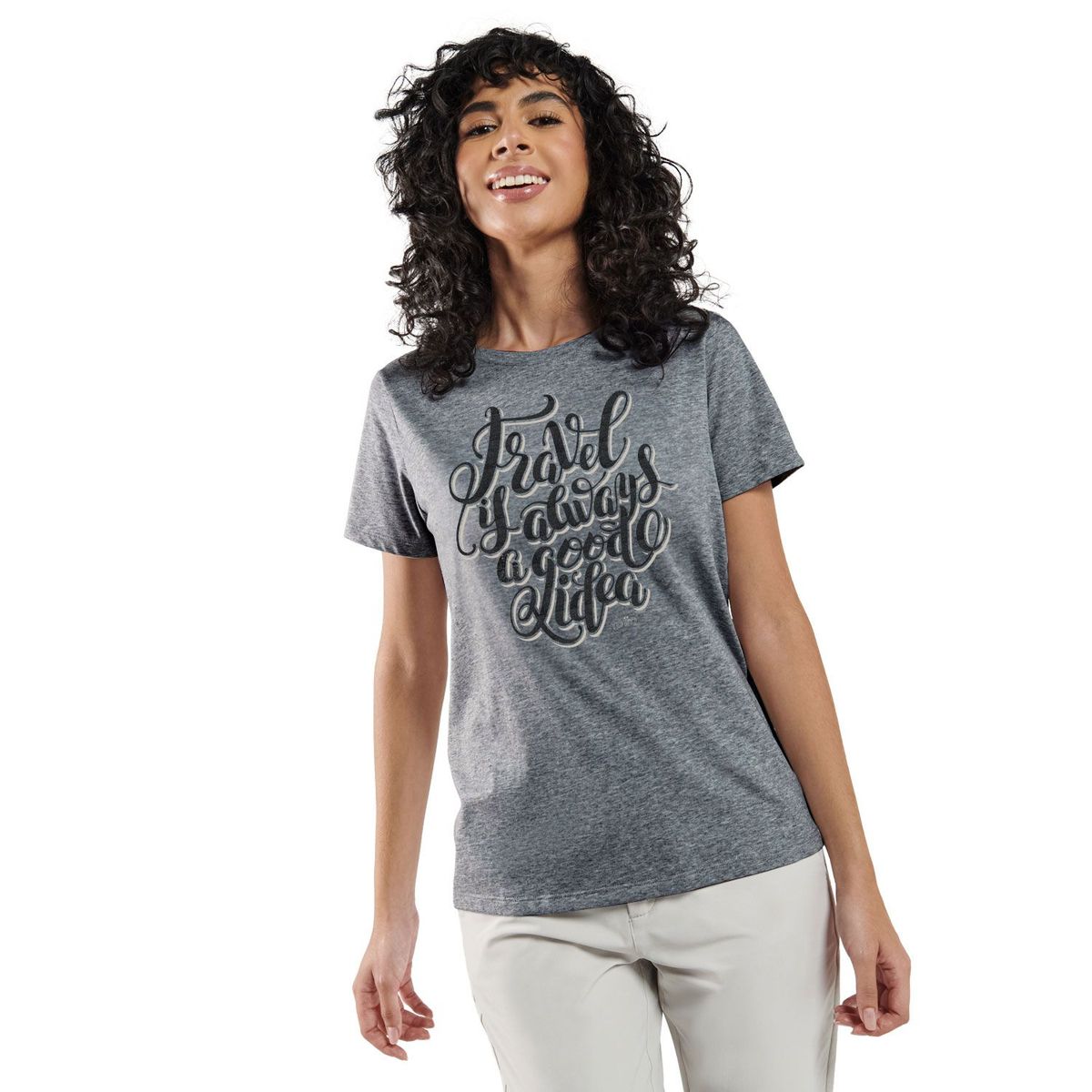 TOTTO - Camiseta cuello redondo para mujer Totto Thinky