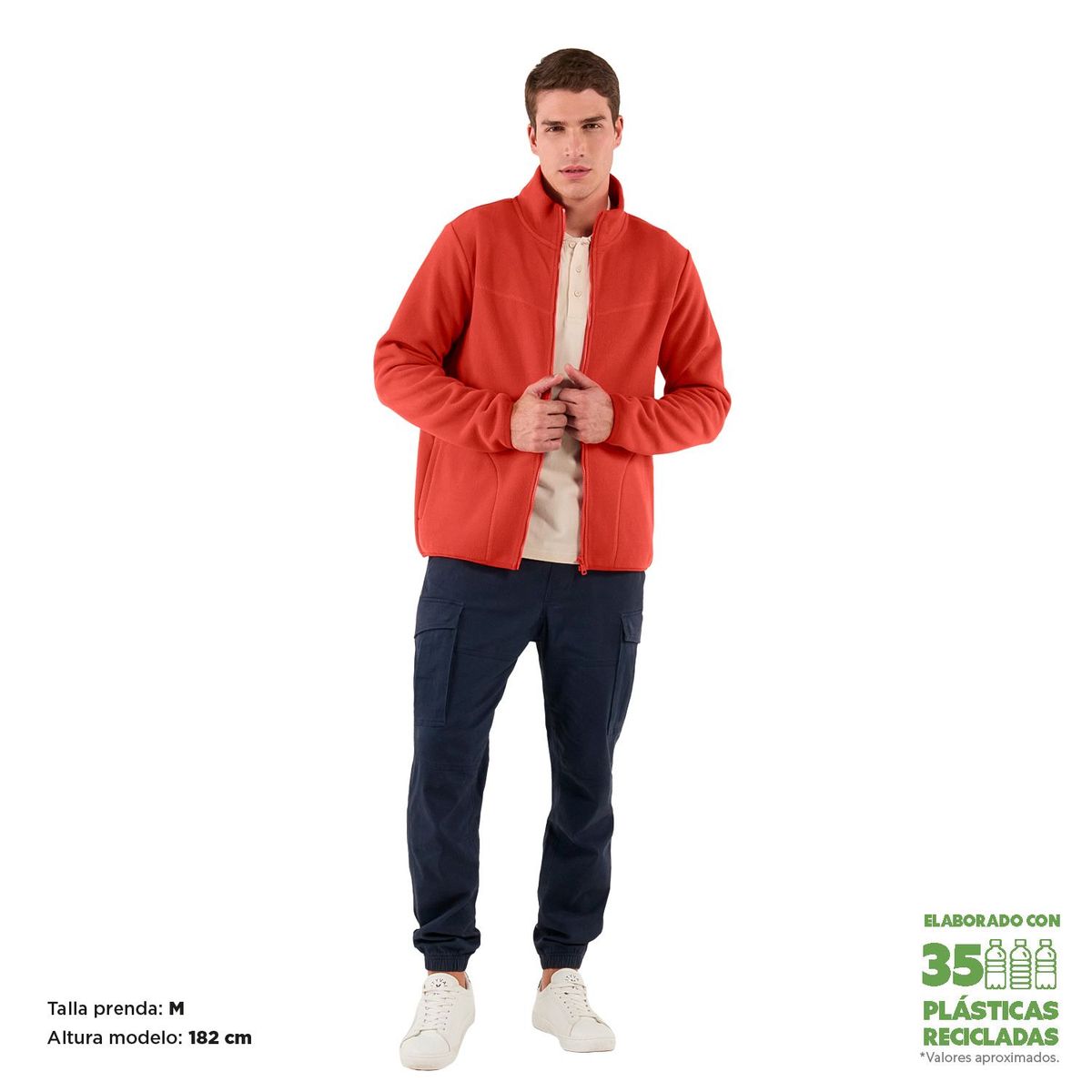 TOTTO - Buzo para Hombre Flizo Rojo