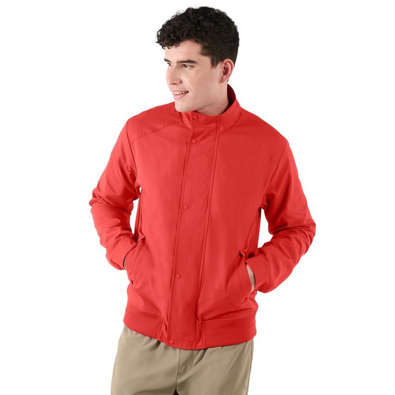 TOTTO - Chaqueta para Hombre Oxford Roja