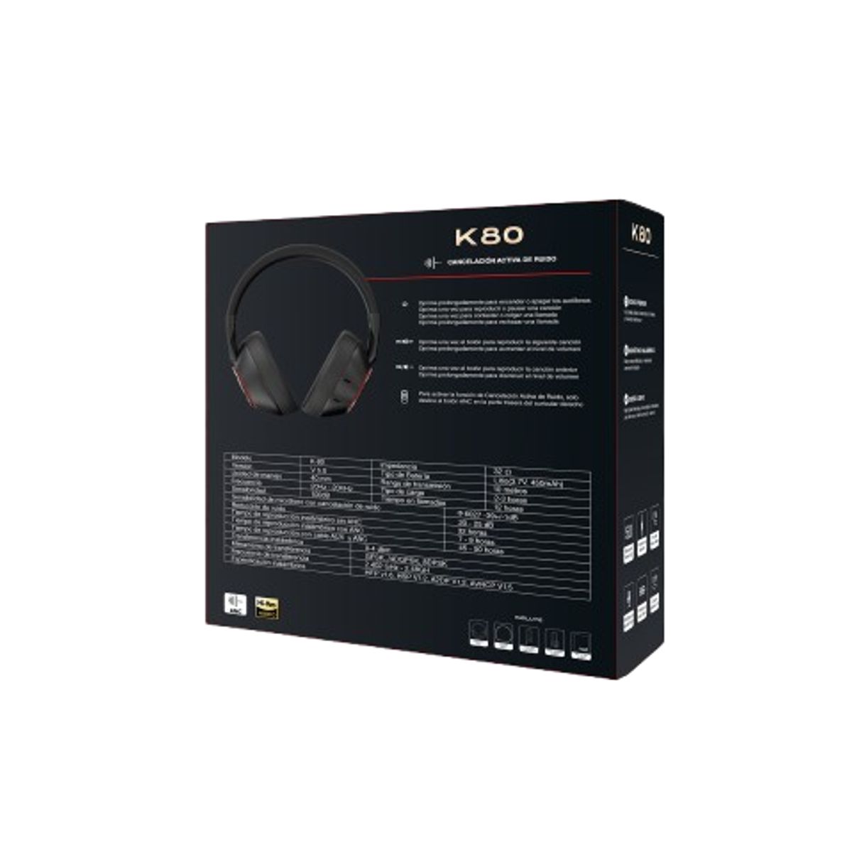 MOVISUN - Diadema Bluetooth Movisun K80 Con Cancelación De Ruido