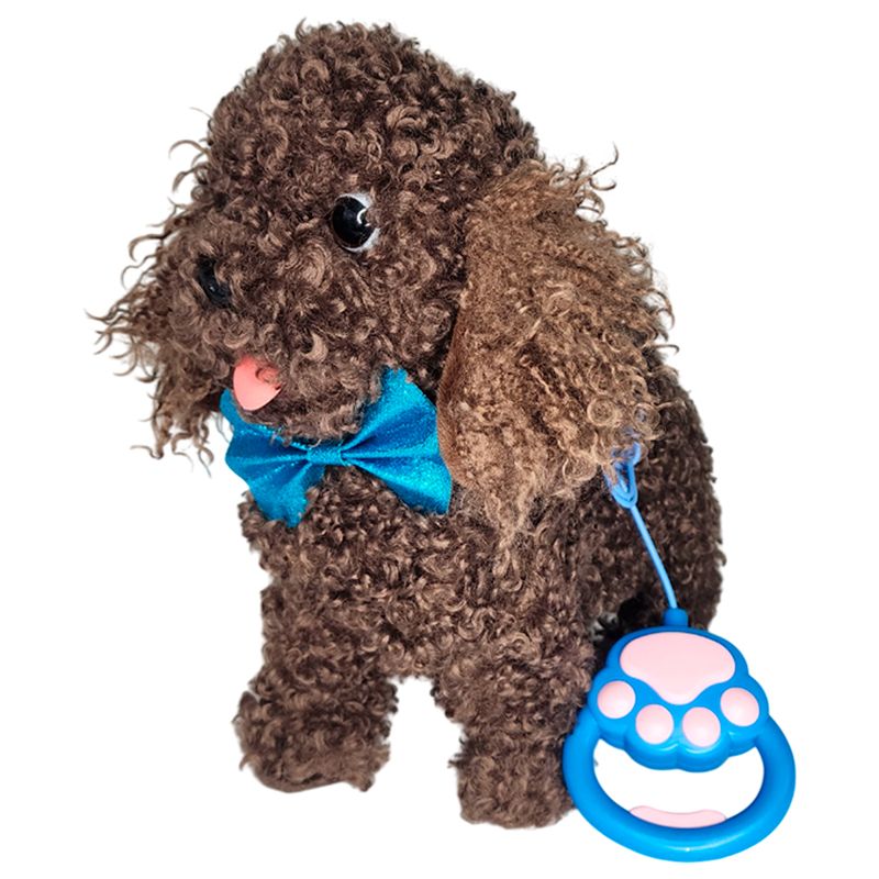 GENERICO - Perro Peluche Camina Canta Ladra Control Remoto Poodle