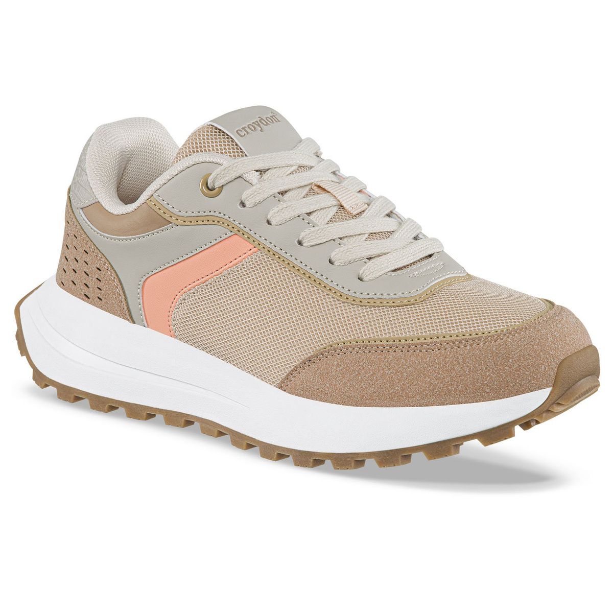 CROYDON - Tenis Gafur Beige-Café Croydon para Mujer