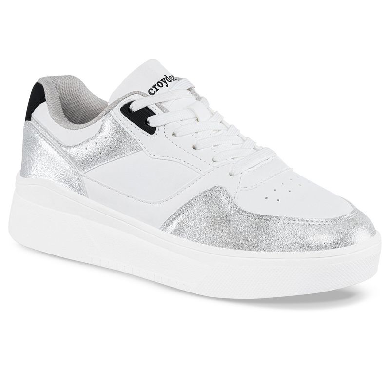 CROYDON - Tenis Quasa Blanco-Plata para Mujer Croydon