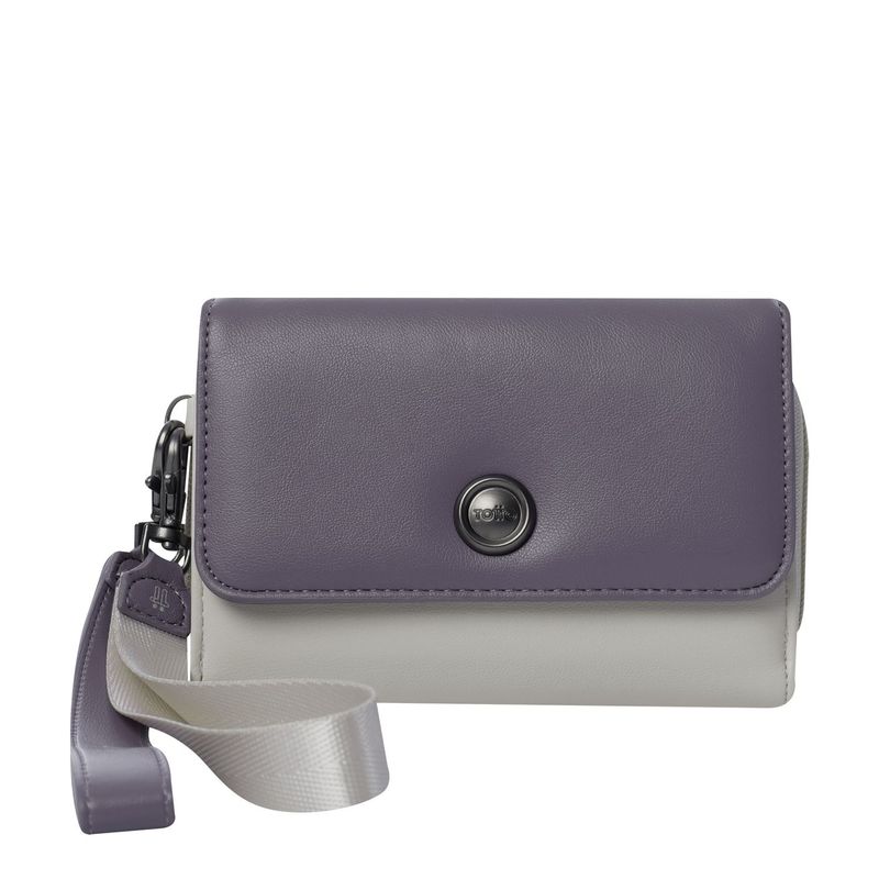 TOTTO - Billetera Style Can con RFID Blocker Morada/Gris