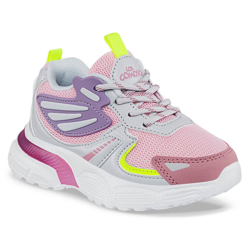 LOS GOMOSOS - Tenis Urbanos Nupis Rosa-Gris para Niña Los Gomosos