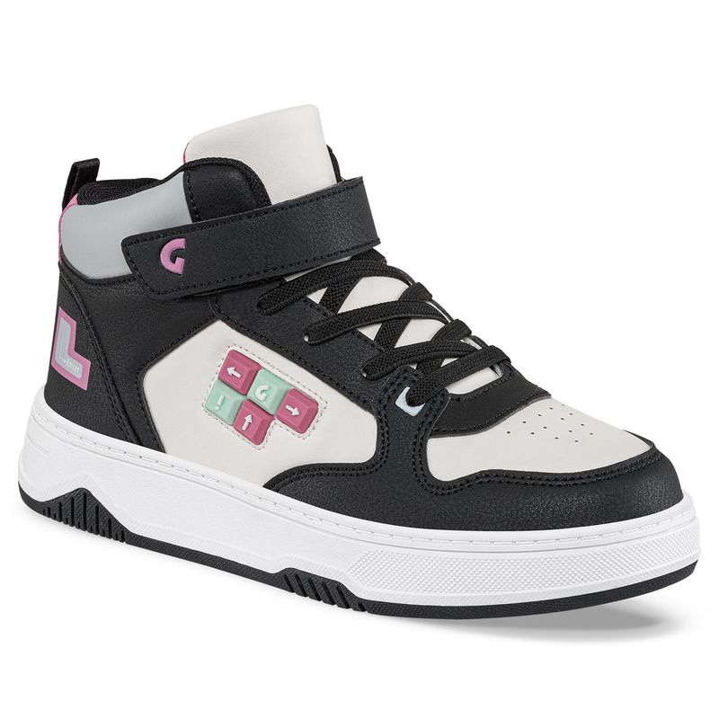 LOS GOMOSOS - Tenis Urbanos Odyl Blanco-Negro para Niña Los Gomosos