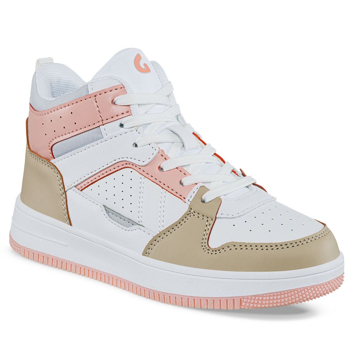LOS GOMOSOS - Tenis Urbanos Tippi Beige-Coral Los Gomosos para Niña