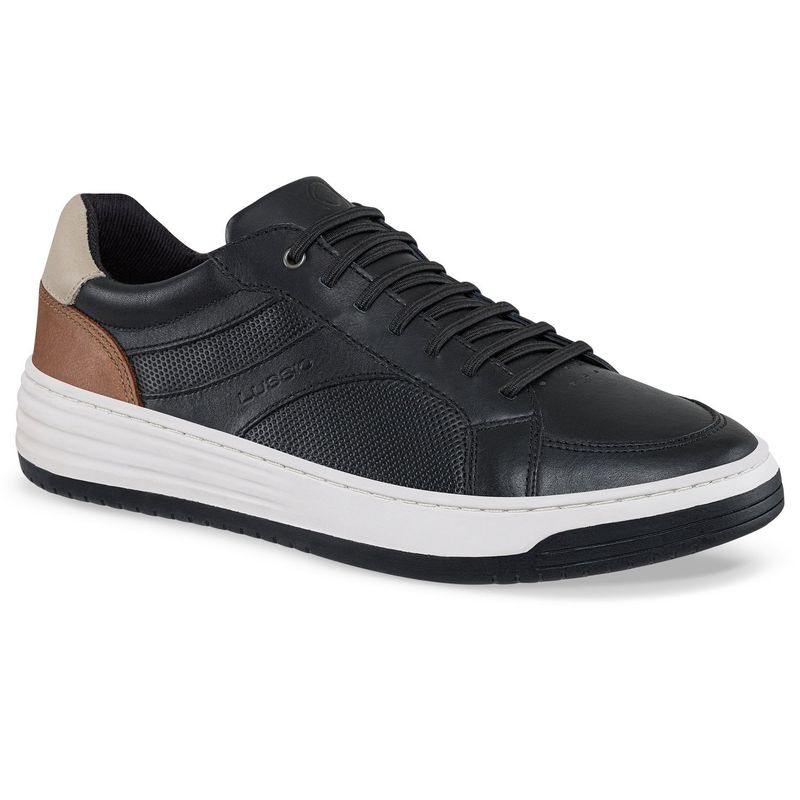 LUSSIO - Tenis Urbanos Trever Negro para Hombre Lussio